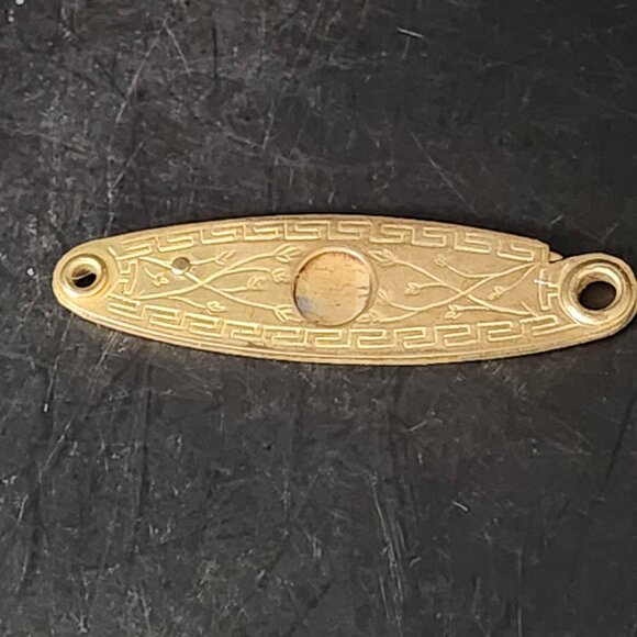 New Bachelor Cigar Cigarette Cutter 19th Century Brass Fob Engraved Design 2.25" - Picture 3 of 8